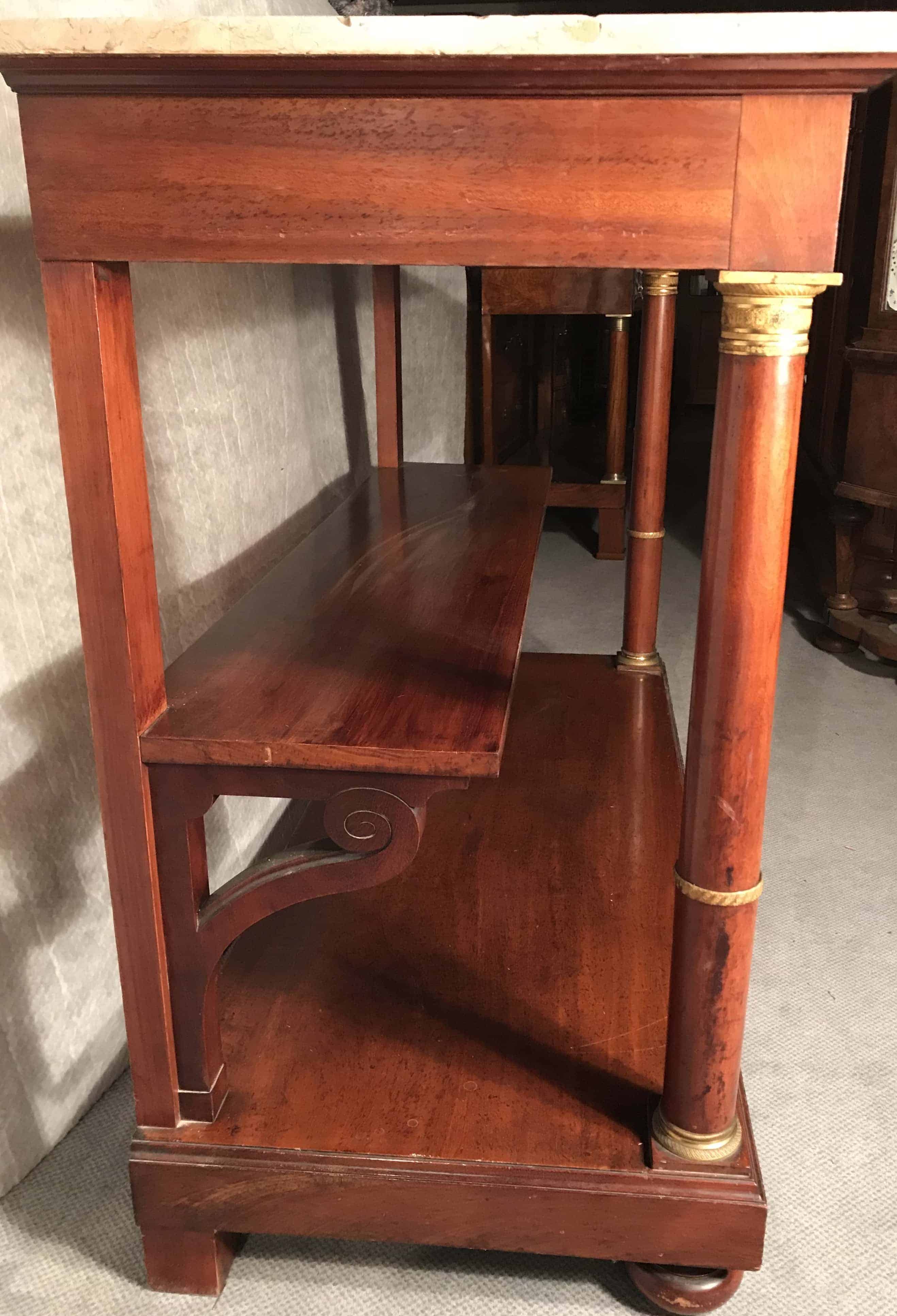 Empire Console Table France 19th century mahogany styylish