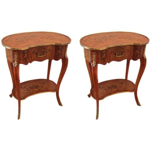 Pair of Louis XV Style Side Tables- 20th century- styylish