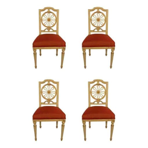 Four Gustavian Chairs- 19th century- styylish