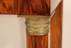 19th Century Empire Console- brass capitals- styylish