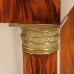 19th Century Empire Console- brass capitals- styylish