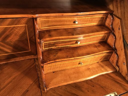 French Louis XV Secretaire- closeup interior drawers- styylish