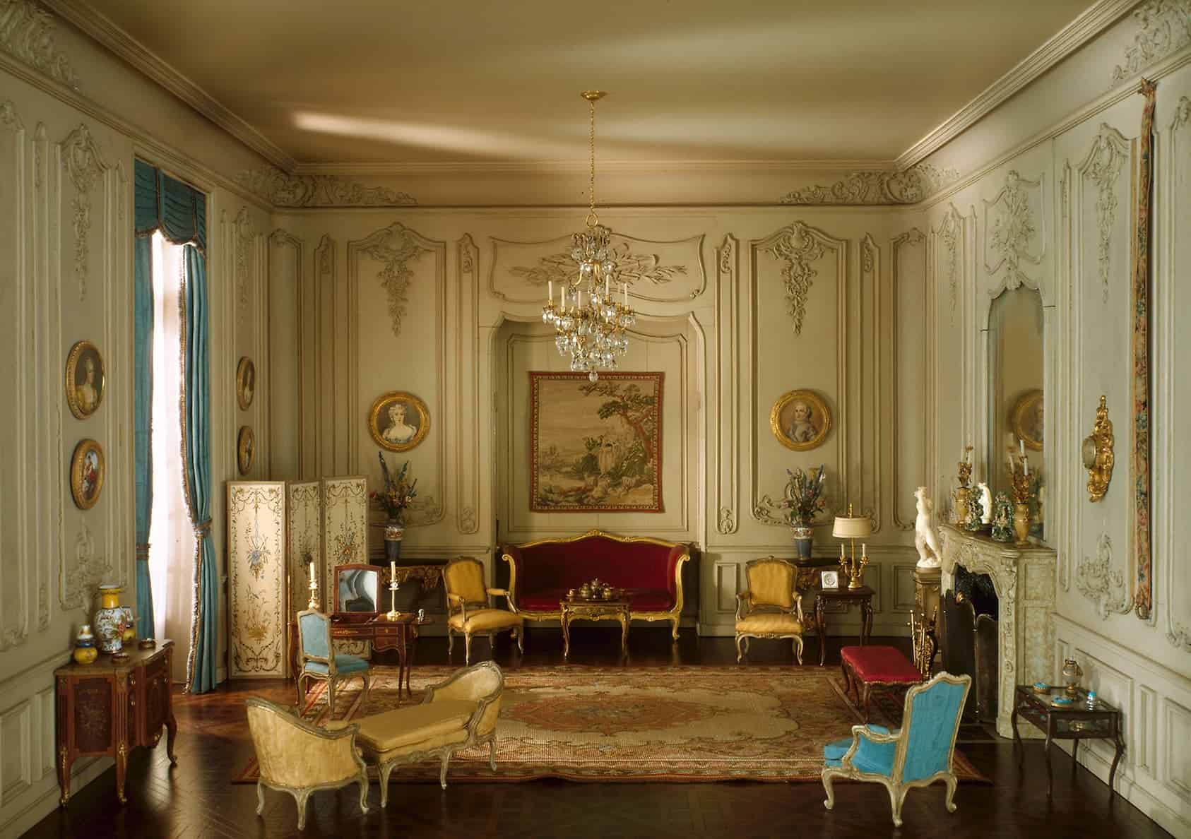 18th Century French Furniture Louis XIV and Louis XV Blue 
