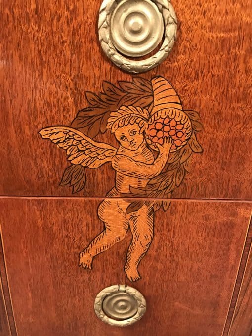 Gustavian Commode Sweden- closeup right drawers- styylish