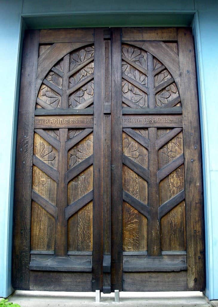 Art Nouveau Style - Wooden Door
