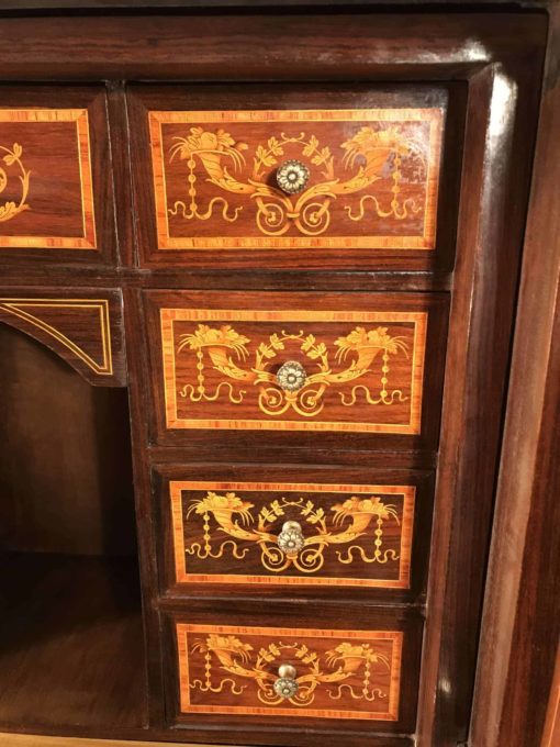 Italian Antique Drop Front Desk- interior drawers- styylish