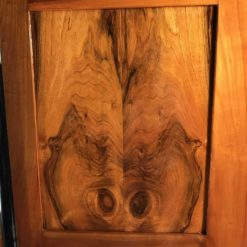 Biedermeier Wardrobe walnut- closeup door- styylish