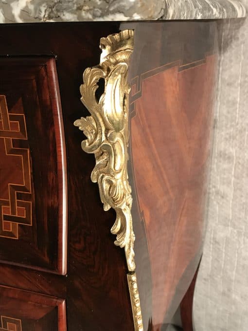 European Antique Dresser- detail of bronze- styylish