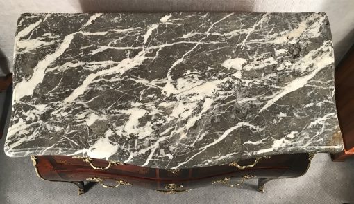 European Antique dresser- detail of marble top- styylish