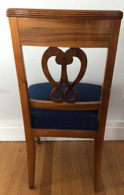 Set of four Biedermeier Chairs- back-view- styylish