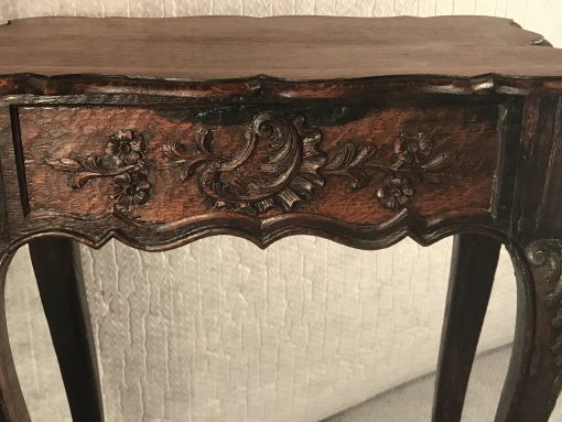 Baroque Side Table- detail of apron- styylish