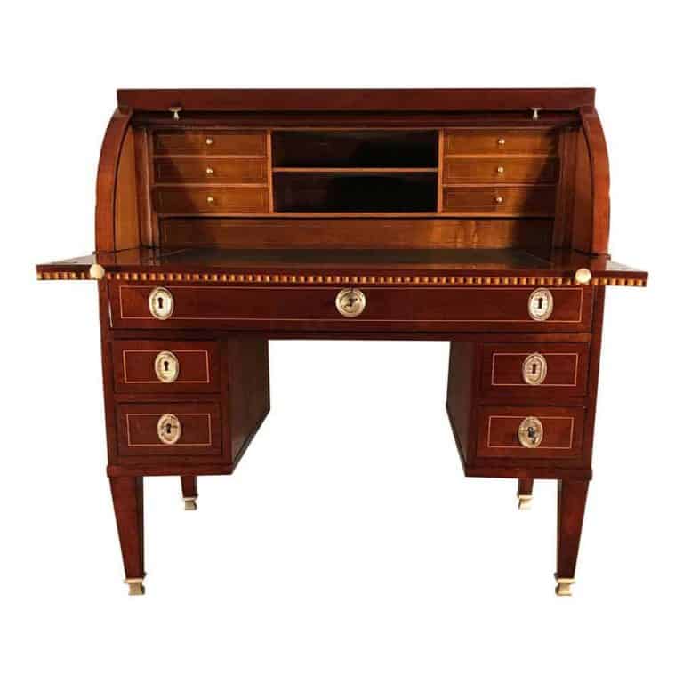 Louis XVI Roll Top Desk, France 1780 mahoganystyylish