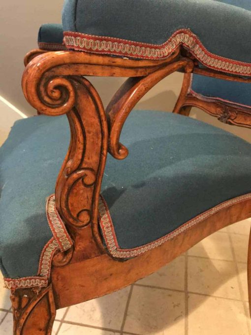 Louis XV armchair- sideview of armrest- styylish