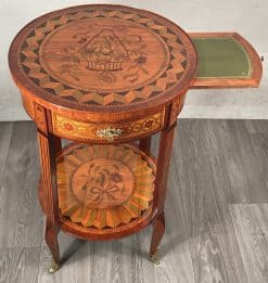 Antique side table- pull out shelf- styylish