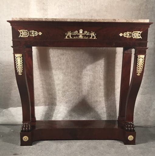Console table mahogany- front view- styylish