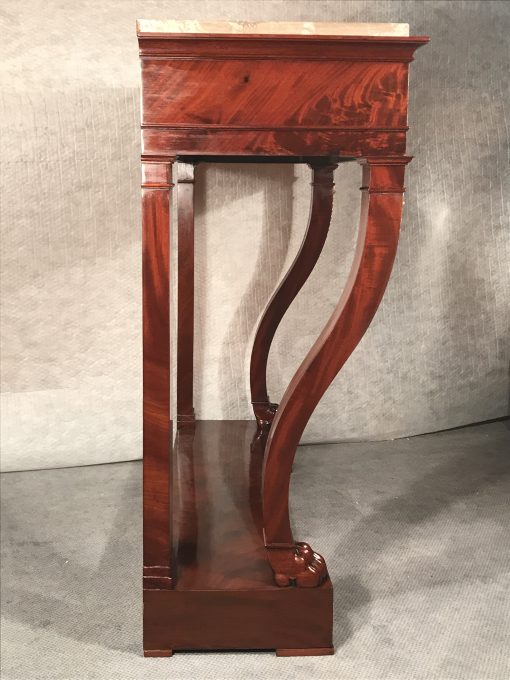 Console table mahogany- side view- styylish