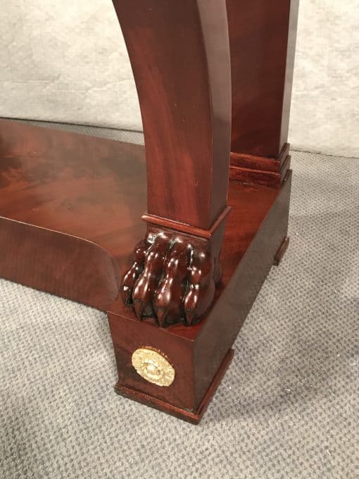 Console Table mahogany- lion claw foot- styylish