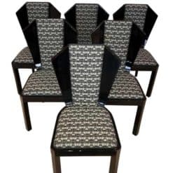 Set of Six Art Deco Dining Room Chairs, France, circa 1930