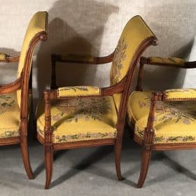 Antique Armchairs, A Set of Three, Directoire Style