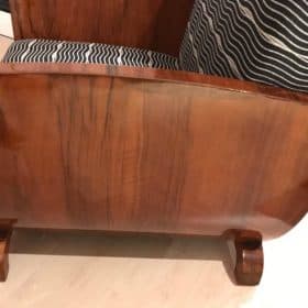Art Deco Club Chairs- Pair, France, circa 1930