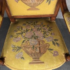 Antique armchairs- detail of a seat- styylish