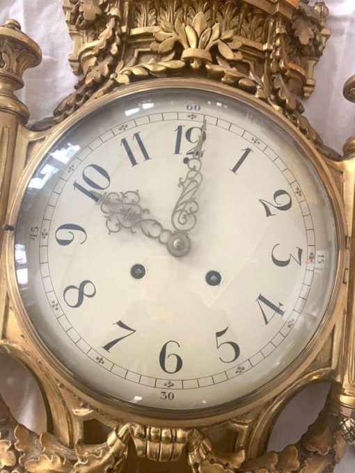 Louis XVI Wall Clock - Brass Hands - Styylish