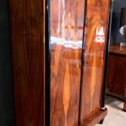 Neoclassical Armoire, Walnut Veneer, Gold-Plate, South Germany, circa 1810s