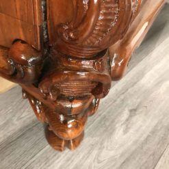 Antique walnut dresser- detail of foot- styylish