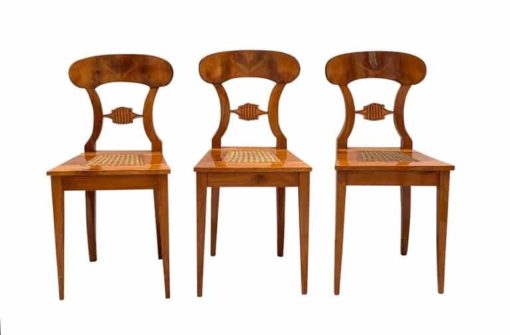 Six Biedermeier Board Chairs - Three Together - Styylish