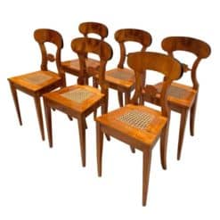 Six Biedermeier Board Chairs - Set of Six at an Angle - Styylish