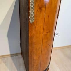 Biedermeier Half Cabinet - Side Angle with Brass Leaf - Styylish
