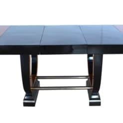 Expandable Art Deco Dining Table, Thuja Roots, Lacquered, France, circa 1930