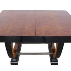 Expandable Art Deco Table - Not Extended Front View - Styylish