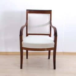 Biedermeier Armchair, Cherry Wood with Carvings, France, circa 1820