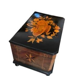 Biedermeier Box, Ebony, Walnut and Inlays, South Germany, circa 1850