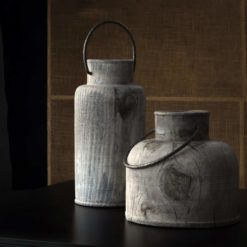 Pine wood vase- two different heights- styylish