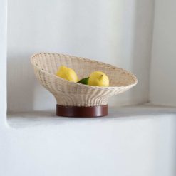 Alternative view of Wicker centerpiece "Mawa", design by Setsu & Shinobu Ito