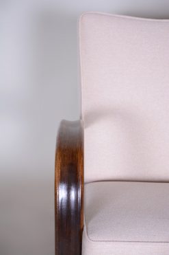 Jindrich Halabala Lounge Chair-detail of left armrest- styylish
