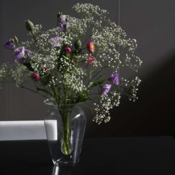 Venetian glass vase- with bouquet- styylish