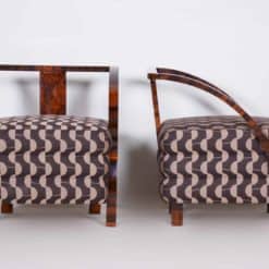 Pair of Art Deco armchairs- side view- styylish