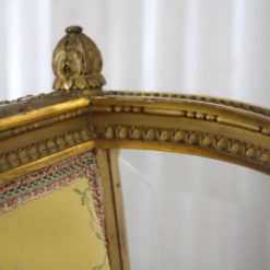 Louis XVI Style armchair- detail of the giltwood- styylish