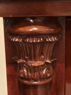 Biedermeier Cabinet- carved capital- styylish