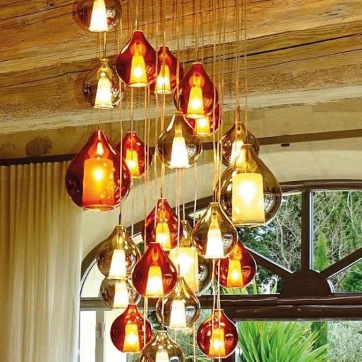 Murano Glass Pendant Light- example in a French country house- Styylish