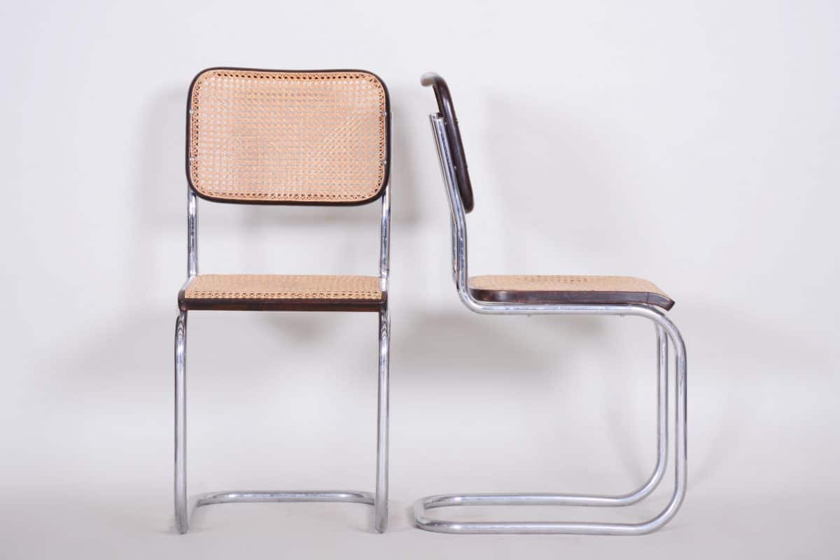 Marcel Breuer Chairs- front and side- styylish