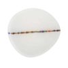 Murano glass plate- with with colorful band- styylish