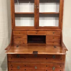 Antique Secretary Desk with bookcase- View of the open writing flap- styylish