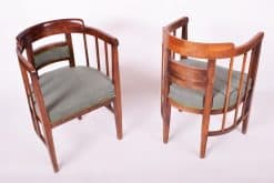 Art Nouveau Chairs and Sofa- chairs front and back- styylish