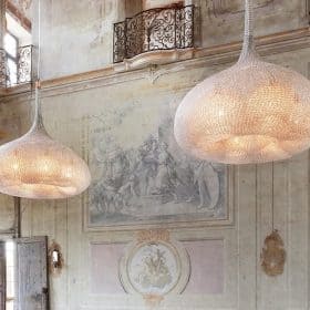 Large Chandelier, Luce Collection, Custom Made in Italy, Hand Made