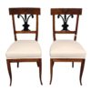 Pair of Biedermeier Walnut Chairs, South German 1820