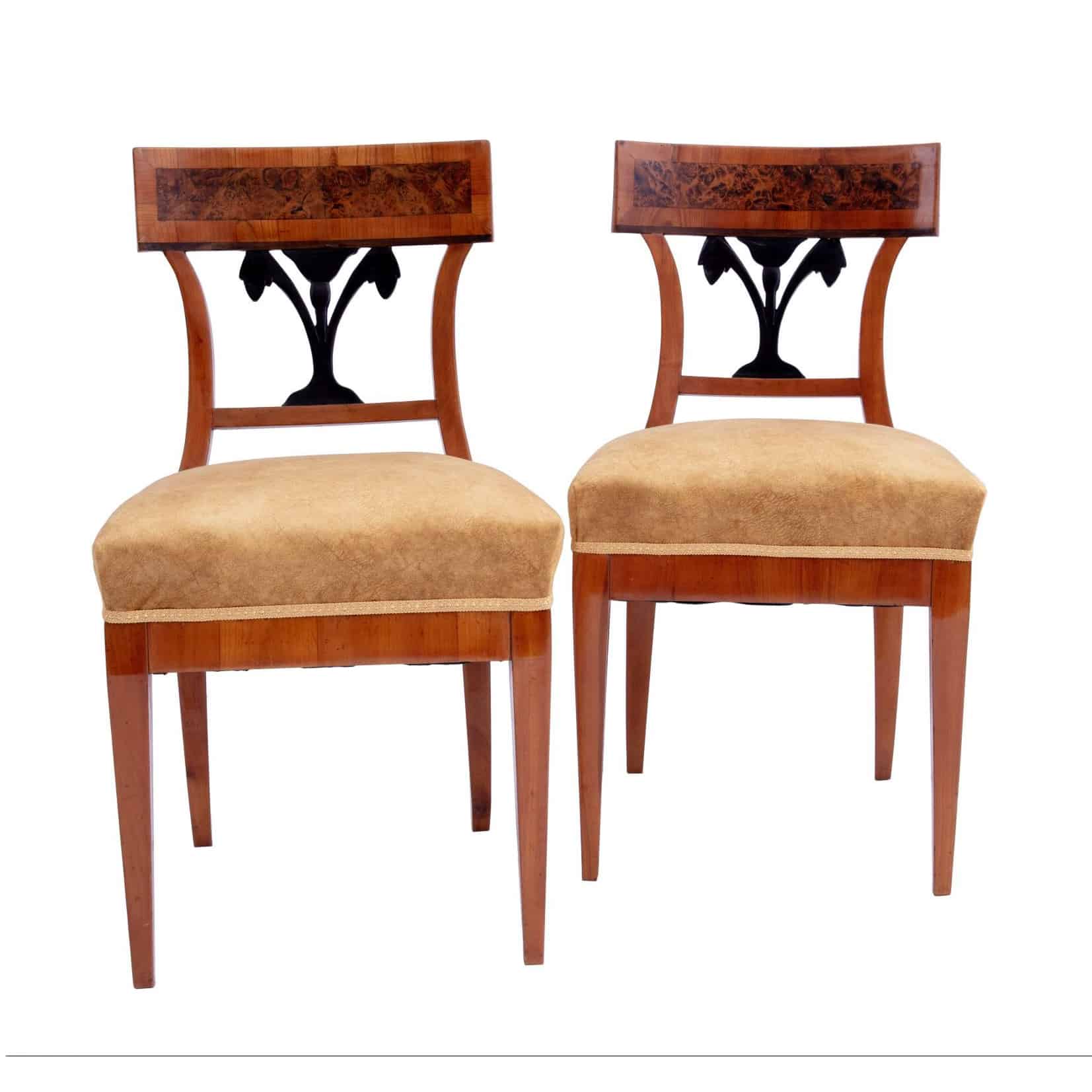 Walnut Biedermeier Chairs- styylish